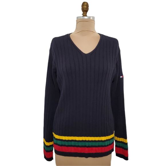 Rare Vintage 90s Tommy Hilfiger Sweater Large - Picture 1 of 5